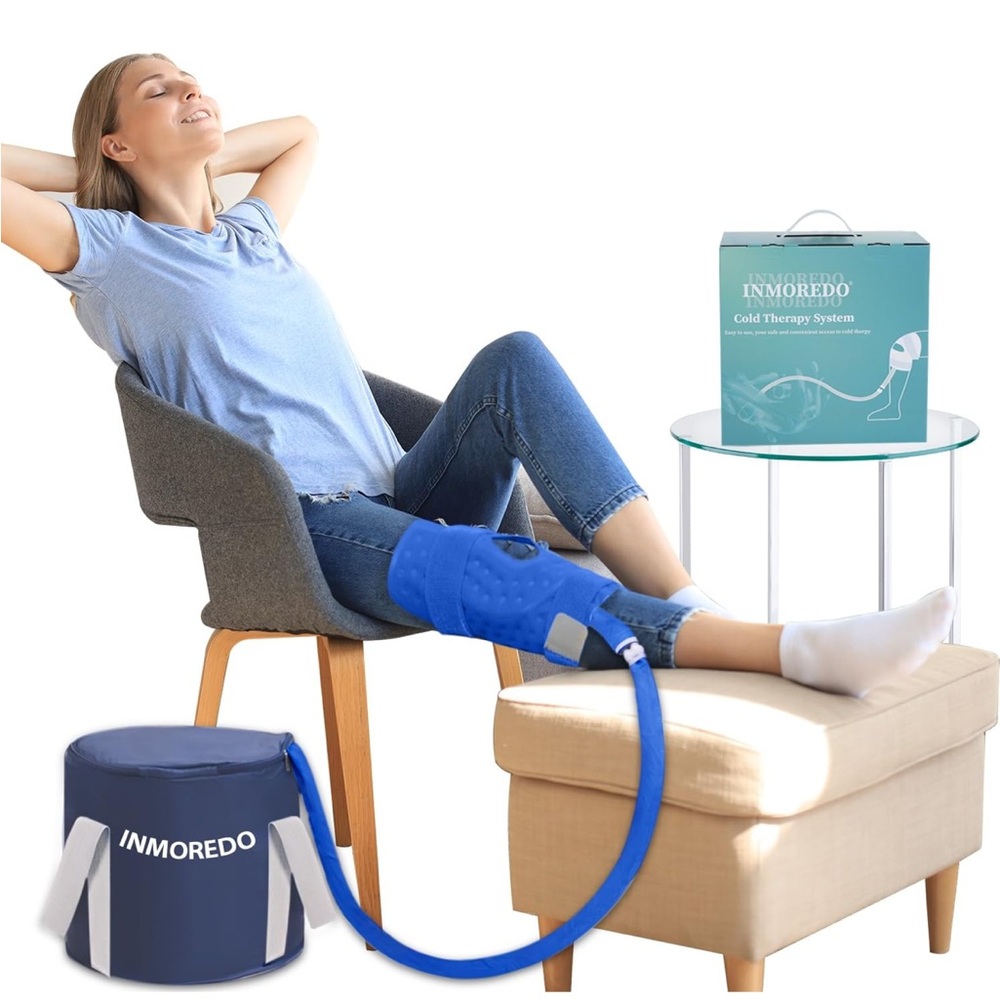 Cold Therapy System with Blue Wrap